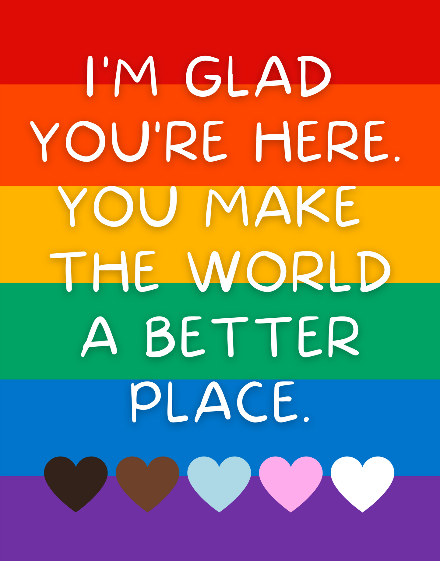 Glad You're Here Poster 11 x 14