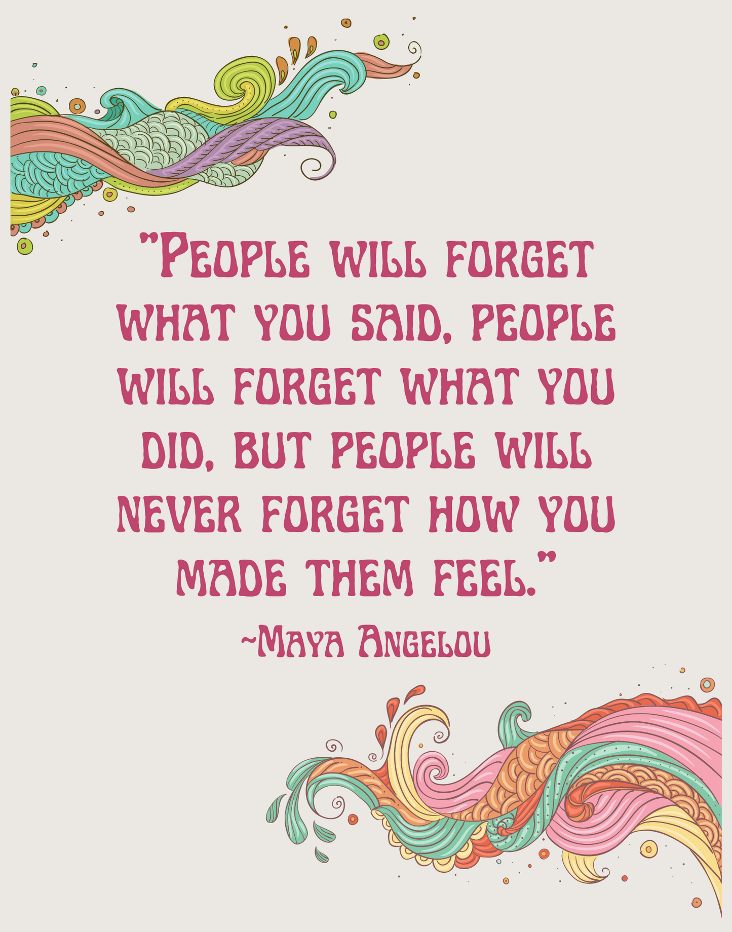 How You Make People Feel Poster 11 x 14