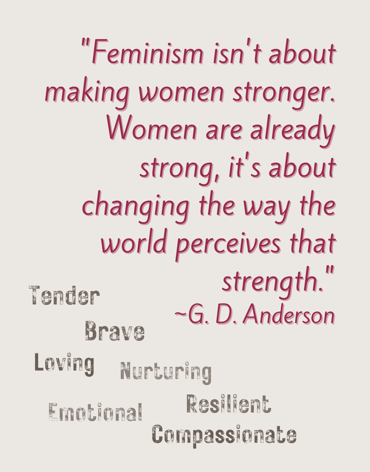 Feminism Framed Poster 11 x 14